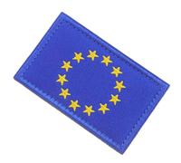 GALPADA Écusson Brodé Drapeau de L'ue, Insigne du Drapeau de L'union Européenne, Nylon Bleu, à Coudre, pour Vêtements et Paquet à Dos, Voyage et Décoration