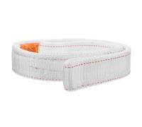 GALPADA Élingue en Sangle de Levage Blanche Robuste en Fibre de Polypropylène Conception Plate Double Boucle pour Chantier et Remorquage Lourd 2 Tonnes