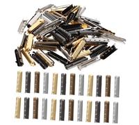 GALPADA Embouts De Lacets En Cuivre Diy, 4 Couleurs Assorties, Pointes Lisses Profilées, Accessoires Pour Réparation De Lacets De Chaussures, Usage Bricolage, Lot De 80 Pièces 4x23 Mm