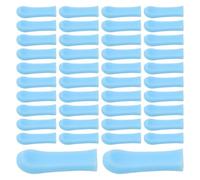 GALPADA Embouts de Rechange en Silicone Souple pour Nettoyeur D’Oreilles Taille 115X38 MM Couleur Bleue Lot de 80 Pièces Accessoires Hygiéniques Réutilisables pour Élimination du