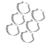 GALPADA Emporte-pièce Coquillage en Acier Inoxydable Épais 6 Pièces | Démoulage Facile, Garde Sa Forme, pour Fromages et Glaçons, Pâtisserie, Bento, Usage Professionnel