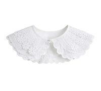 GALPADA en Dentelle Décoratif Nœud Faux Amovible pour Femme Accessoire de Costume Pull ou Robe 1 Pièce Blanche