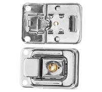 GALPADA Ensemble 4 Fermoirs à Clé en Fer pour Valise Boîte à Bijoux Boîte à Outils et Coffre en Bois Loquet de Verrouillage avec Vis Serrure de Tiroir de Bureau Sécurisée pour Bagage