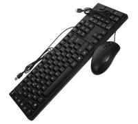 GALPADA Ensemble Clavier et Souris Filaire Silencieux USB pour Ordinateur Professionnel Bureau Usage Polyvalent Noir
