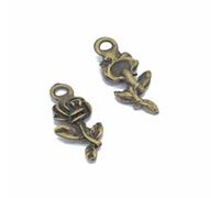 GALPADA Ensemble de 120 Pendentifs Charme en Alliage Forme Rose pour Fabrication de Bijoux Diy, Accessoires Délicats et Stylés pour Créations Artisanales et Cosplay Style Plusieurs styles