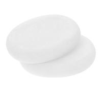GALPADA Ensemble de 2 Pierres Pierres de Massage en Marbre Blanc pour Spa Surface Lisse Utilisation Huiles Essentielles pour Relaxation et Bien-être Corporel