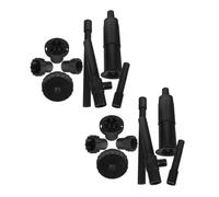 GALPADA Ensemble De 2 Tête de Fontaine Miniature Fonctionnement Stable à Faible Bruit en Plastique Noir pour Aquarium et Pompe DC pour Décoration Extérieure et Rebords de Fenêtre