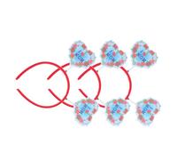 GALPADA Ensemble de 3 Serrage-Têtes Fête des Mères Accessoires Photo en Plastique Résistants Décorations pour Célébrations Motifs «Je Chéris Maman» Fleurs et Cœurs pour Événements