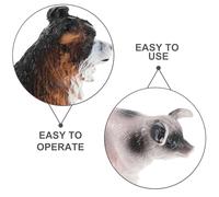 GALPADA Ensemble de 4 Figurines d'animaux Ferme en Plastique Résistant Mini Modèles Réalistes de Cochon Chien Chat et Lapin Jouets Éducatifs pour Tout-Petits Décoration Gâteau et