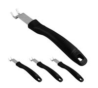 GALPADA Ensemble de 4 Pinces en Acier Inoxydable 22 CM pour Barbecue Outil de Levage de Grille de Cuisson Accessoire pour Barbecue Extérieur et Four Poignée Longue Antidérapante pour