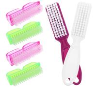 GALPADA Ensemble de 6 Brosses à Ongles Nettoyantes en Pp pour Manucure, Facile à Utiliser, pour Nail Art et Garder les Ongles Propres Couleur Aléatoire