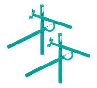 GALPADA Ensemble de 6 Outils de Thérapie Orale Motrice en Plastique et Acier Inoxydable pour Garçon et Filles, Entraîneur Musculaire Buccal Vert, pour Orthophonie Professionnelle et Usage
