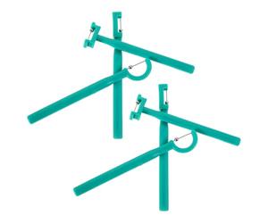 GALPADA Ensemble de 6 Outils de Thérapie Orale Motrice en Plastique et Acier Inoxydable pour Garçon et Filles, Entraîneur Musculaire Buccal Vert, pour Orthophonie Professionnelle et Usage