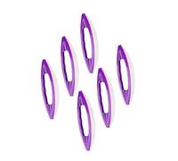 GALPADA Ensemble de 6 Pinceaux Polisseurs pour Ongles Violets en Peau de Mouton 6 Pièces Outil de Cirage Portable Accessoire Nail Art pour Manucure Professionnelle