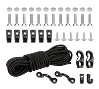 GALPADA Ensemble de Cordons Élastiques Robustes Crochets en J INOX pour Kayak, pour Transport Charges Lourdes en Mer
