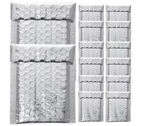 GALPADA Enveloppes Matelassées à Bulles Argentées 110x130 40mm Lot de 100 Paquet D'expédition Auto-adhésifs en Aluminium pour Emballage et Protection D'articles Fragiles Bureau Maison