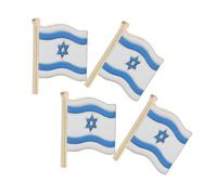GALPADA Épingle de Revers en Métal Drapeau du Judaïsme Israélien, Lot de 4 Pièces, Design Élégant et Symbole Patriotique pour Diverses Occasions