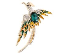 GALPADA Épingle Femme Élégante en Alliage de Zinc Design Oiseau Mythique Raffiné et Cristaux, Facile à Porter pour Événements Formels et Occasions de Loisirs