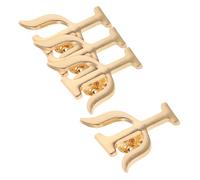 GALPADA Épingles Décoratives Polyvalentes Style Simple et Raffiné Lot de 4 Broches en Alliage Doré Élégantes pour Psychologues pour Fête ou Bureau
