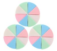 GALPADA Éponge à Maquillage en Latex Forme Triangulaire pour Application Uniforme Facile à Nettoyer Lot de 3 pour Maquillage Poudre