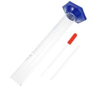 GALPADA Éprouvette Graduée en Verre 250 Ml avec Base Bleue Kit de Laboratoire Incluant Compte-Gouttes à Embout Rouge et Agitateur 6X15 CM Cylindre Gradué Précis pour Mesures Chimiques