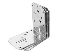 GALPADA Équerres d'angle en Fer Galvanisé Argenté, Lot de 3 Pièces, Supports Robustes Faciles à Installer pour Fixation Murale et Assemblage de Meubles