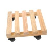 GALPADA Étagère à Fleurs Bois Massif Multi-Usage Compacte avec roulettes Lisses Support pour Pots de Fleurs Intérieur et Balcon Rangement Stable pour Petites Plantes et Bonsaïs