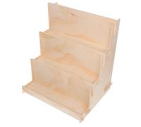 GALPADA Étagère à Livres pour Chambre D'garçon et Filles en Bois Beige avec Design en Escalier Modulable, Rangement Polyvalent pour Jouets et Livres D'images, pour Salon ou Chambre