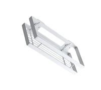 GALPADA Étagère de Rangement Murale Multifonction Structure Suspendue en Acier Carbone Blanc, sans Perçage Fond Creux Pratique pour Balcon Cuisine