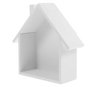 GALPADA Étagère Murale en Bois Forme Maison Blanche, Rangement Mural Rebord Cuisine ou Chambre D'garçon et Filles, Organisateur de Stockage Pratique et Décoratif