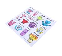 GALPADA Étiquette Autocollante Amovible pour Vêtements Sticker Transparent pour Armoire et Commode Organisation Rapide et Décoration Chambre