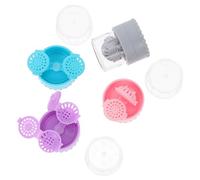 GALPADA Étui de Nettoyage Portable pour Lentilles 4pcs en PP Léger Fonctionnement Manuel, pour Maison et Bureau Couleur Aléatoire