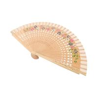 GALPADA Éventail Pliable Espagnol en Bois Floral Double Face 16.54In Ventilateur à Main pour Maison Mariage Fête Portable