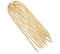 GALPADA Extensions de Dreadlocks Crochetées en Pet Couleur Or Design Réaliste, Faciles à Utiliser et Coiffables de Plusieurs Manières Style Naturel