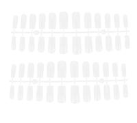 GALPADA Faux Ongles Autocollants Transparents 240 Pcs, Extensions D’ongles Couvrantes Fines, Forme Carrée, Manucure Professionnelle et Usage Quotidien, Kit Manucure Salon et Domicile