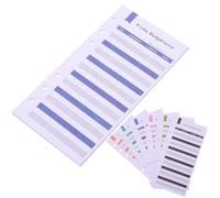 GALPADA Fiches d'enregistrement budgétaire Carte budget français Document de budget quotidien Papier perforé 24 feuilles pour entreprises et maisons