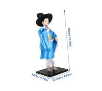 GALPADA Figurine Coréenne Hanbok Traditionnelle Décoration Coréenne pour Maison et Collectible Homme Costume Ancien Décor de Bureau et Salon