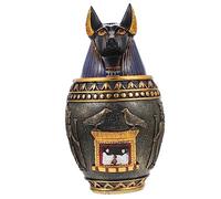 GALPADA Figurine Égyptienne en Résine Artisanale De Style Ancien, Décoration D'intérieur Colorée Résistante à La Déformation, Ornement De Porche Rétro pour Collection Et Affichage