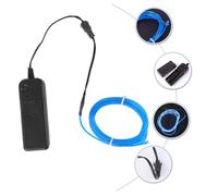 GALPADA Fil Électroluminescent Flexible Bleu avec Modes Lumineux Câble Lumineux Décoratif sans Pile Faible Consommation et Installation Facile pour Décoration Intérieure et Voiture