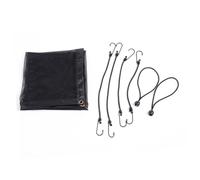 GALPADA Filet de Séparation pour Voiture 115x62cm en Tissu Noir, Maille Protectrice pour Chien et Chat, Barrière Anti-Animaux Pratique pour Véhicule, Fixation Sécurisée des Bagages