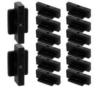 GALPADA Fixation Composite pour Terrasse Invisible en Fer et Abs, Système Fiable pour Lame de Terrasse, Kit 202 Pièces pour Installation sans Perçage sur Tout Projet