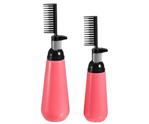 GALPADA Flacon Applicateur de Teinture Capillaire Cuir Chevelu 2pcs 130ml Plastique Rouge Léger pour Teinture et Permanente à Domicile