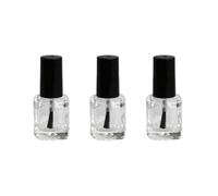 GALPADA Flacons de Vernis à Ongles Vides de 10ml avec Pinceau Intégré en Verre Transparent, Forme Carrée, pour DIY et Voyage, Lot de 10 Pièces Légères et Anti-fuite