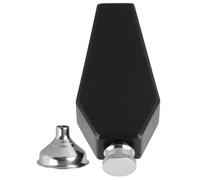 GALPADA Flasque à Whisky Noire 3,5oz Forme Cercueil en Acier Inoxydable Portable Polyvalente pour Décoration Halloween et Usage Domestique