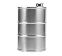 GALPADA Flasque Métal Acier Inoxydable Baril à Huile Portable pour Boissons Gourde Polyvalente pour Camping et Voyage Design Élégant et Résistant