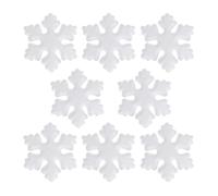 GALPADA Flocons de Neige et Élégantes Lot de 8 en Écume Blanche 155mm Créatives Réutilisables Décorations de Noël pour Fenêtres Bureau ou Cabinet