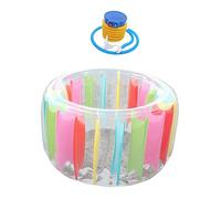 GALPADA Flottant Gonflable Eau avec Pompe Roue Aquatique Colorée et Sécurisée Flotteur pour Garçon Fille et Adultes pour Jeux Piscine