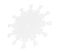 GALPADA Gabarit de Cadran D’horloge en Acrylique Transparent 30 Cm, Règle de Traçage Numérotée Dents pour Travail du Bois, Outil de Fabrication D’horlogerie Précis Réutilisable