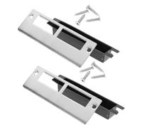 GALPADA Gâches de Porte et Plaques de Gâche du Pêne Dormant 2 Pièces Boîte en Plastique pour Réparation Serrure Sphérique