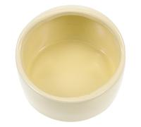GALPADA Gamelle pour Cochon d'Inde en Céramique Jaune, Bol d'alimentation Anti-Renversement Facile à Nettoyer pour Petits Animaux, Design Contemporain pour Décoration Intérieure